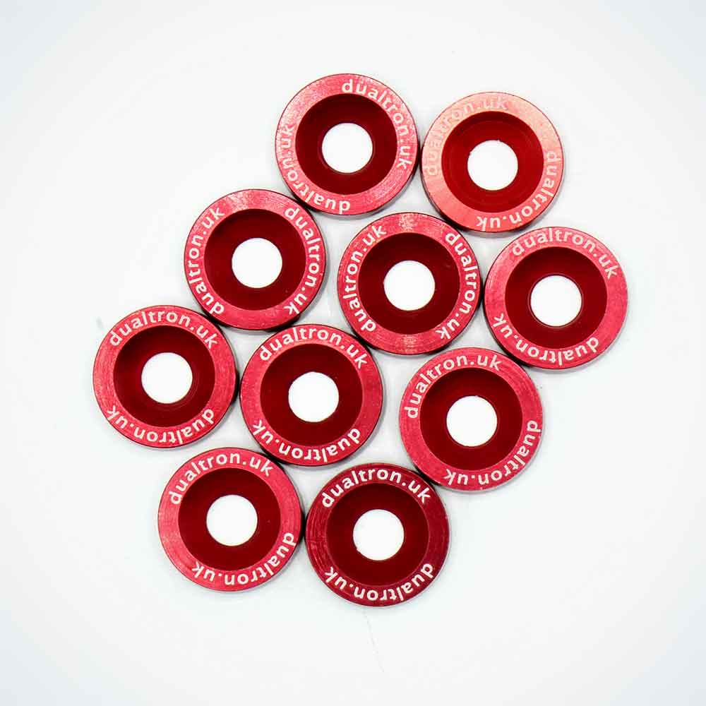 Deck Washers, Red, Set of 10 - Dualtron