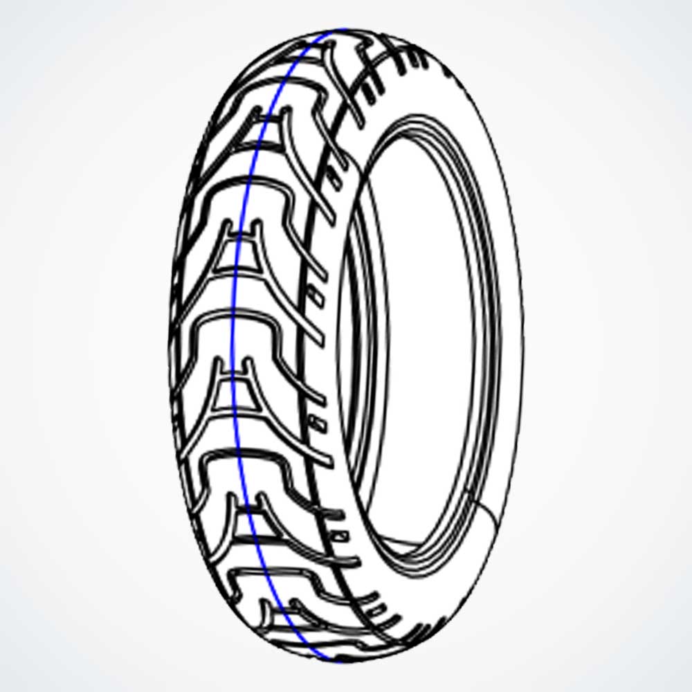 Dualtron Togo Tubeless Tire 9 Inch, Front