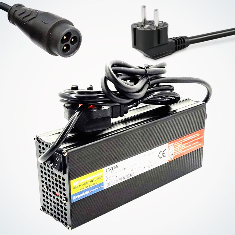 66.4V6.5A Fast Charger for Dualtron, EU Plug, New Port