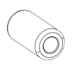 Front Body Shaft Rubber Black - Dualtron Mini