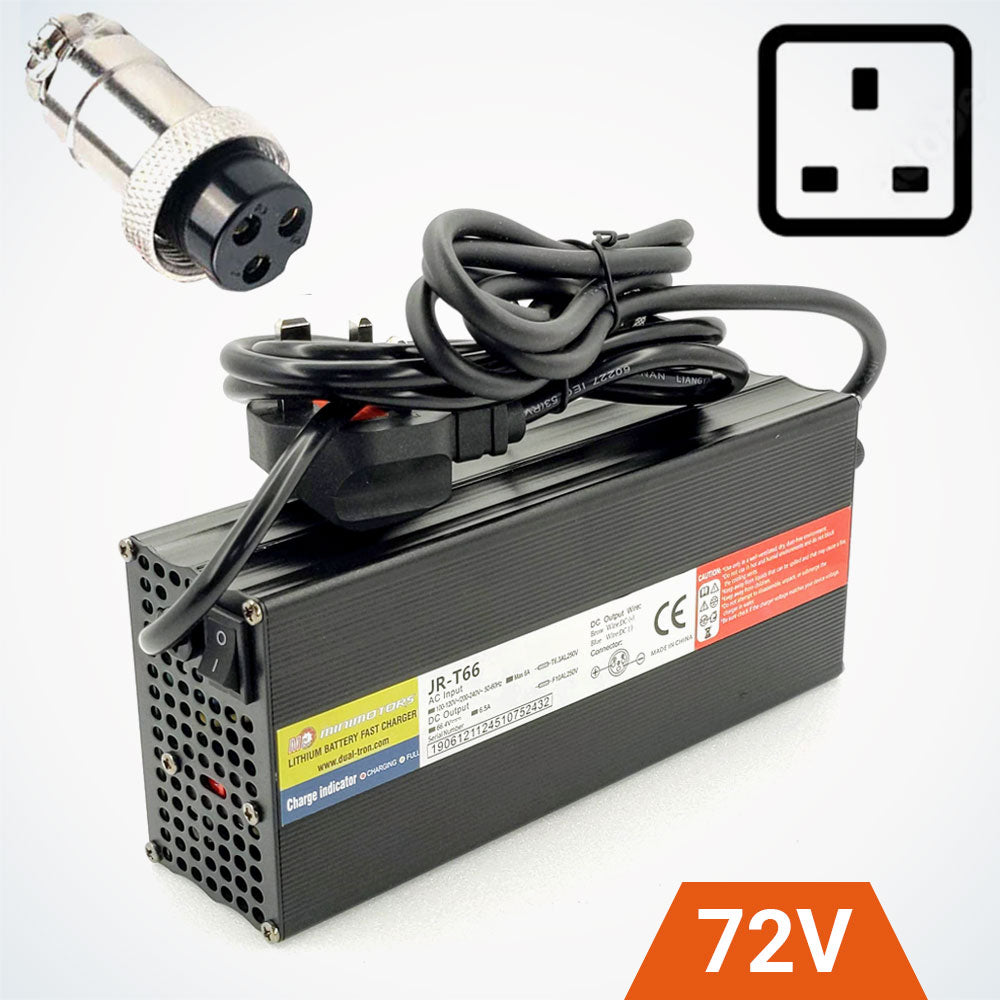 Chargeur rapide Minimotors 72 V (83 V 5 A) (GX16) (Royaume-Uni) | 301-22-0018