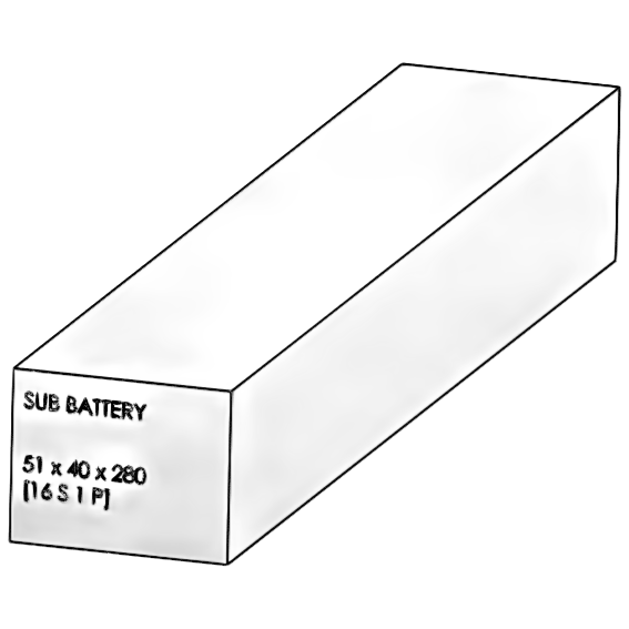 Sub Battery 60V 3.2Ah - Dualtron X
