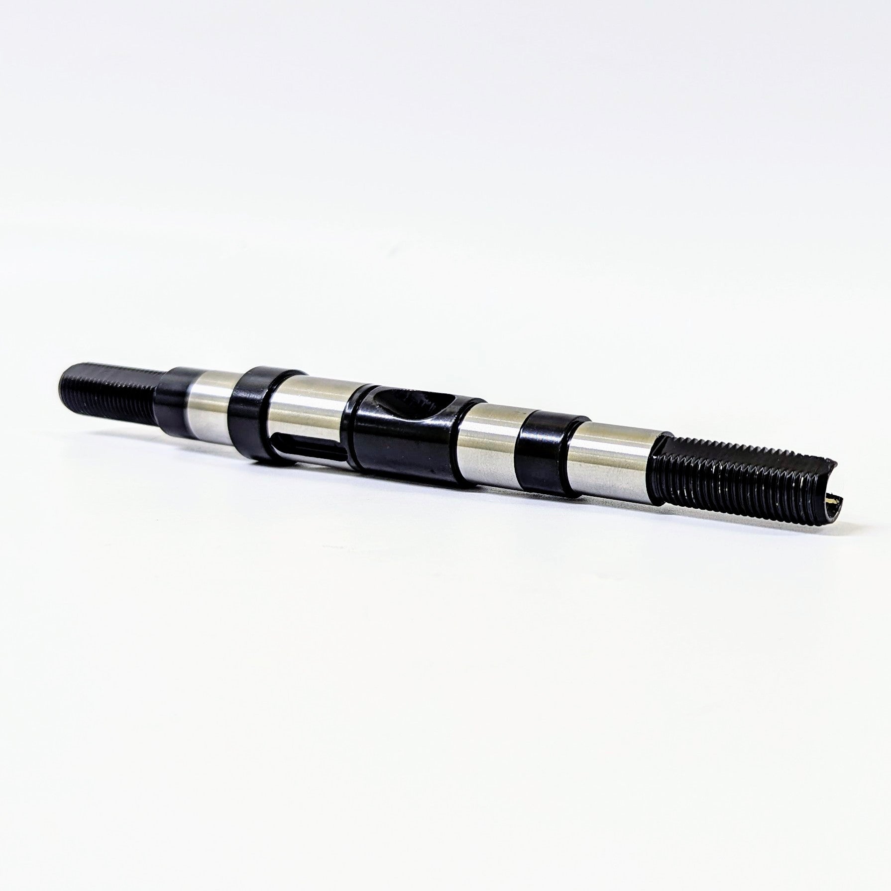 A black and silver motor shaft designed for Dualtron scooters.