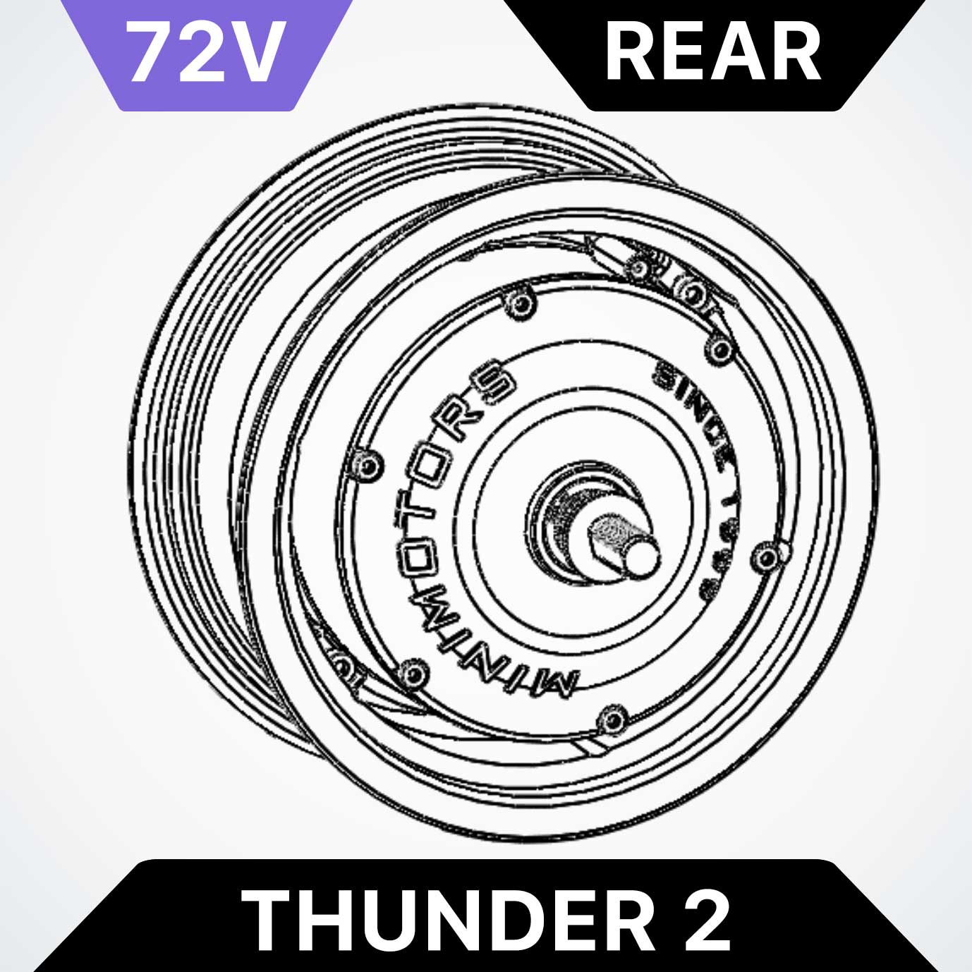 Rear Motor for Dualtron Thunder 2 - 72V