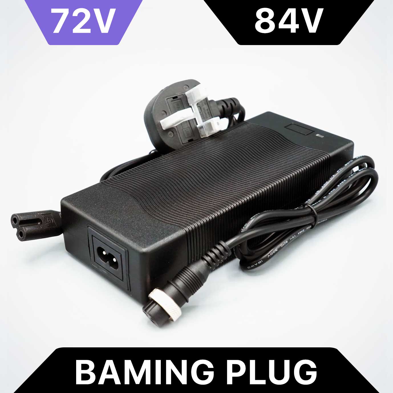 72V 1.4A Slow Charger for Dualtron, 84V Max, Baming