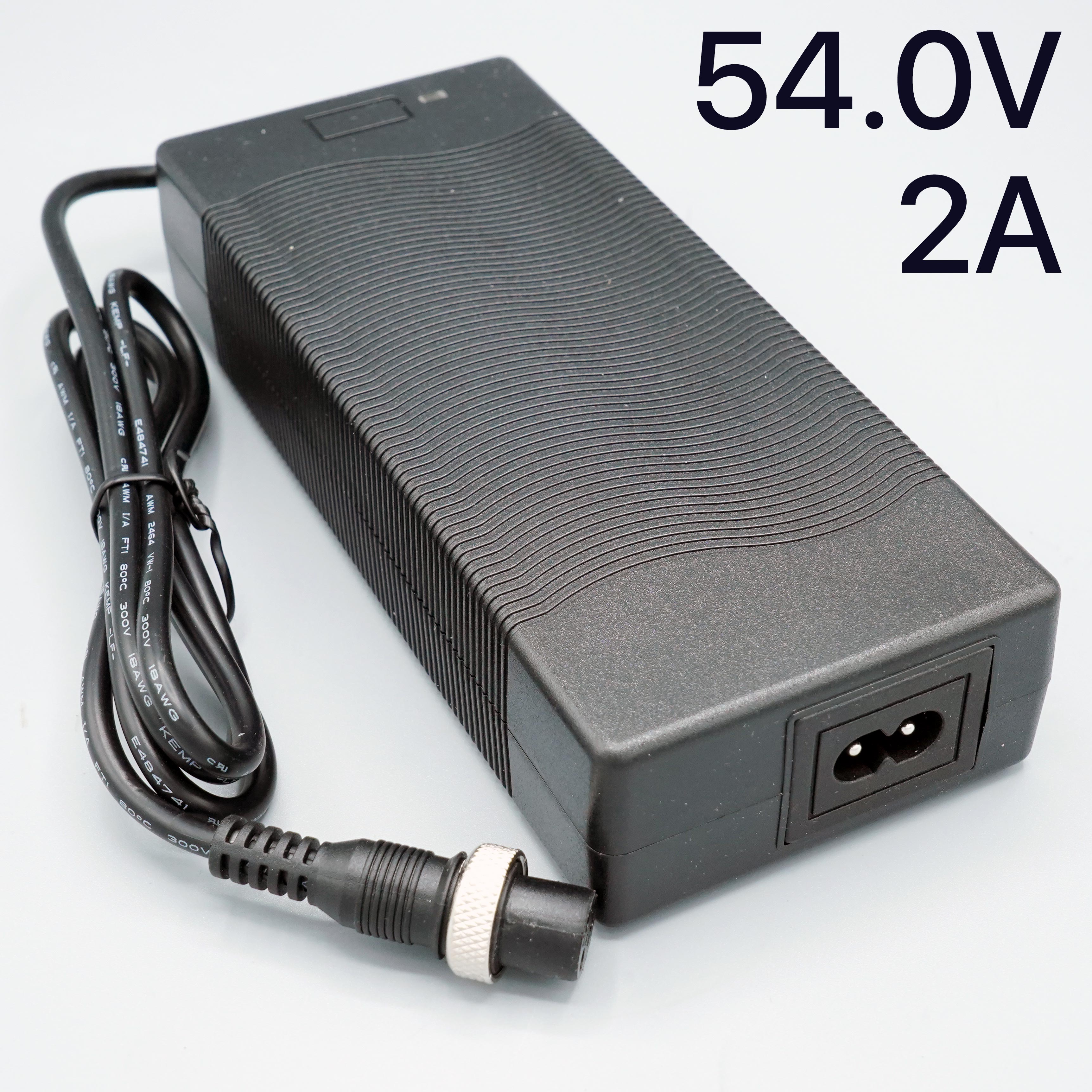 48V 2A Slow Charger for Speedway Mini, 54.0V Max, GX16 Plug