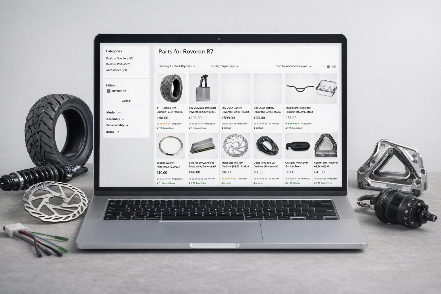 Parts for Rovoron R7