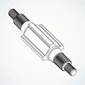 Suspension Shaft for Dualtron, 66mm