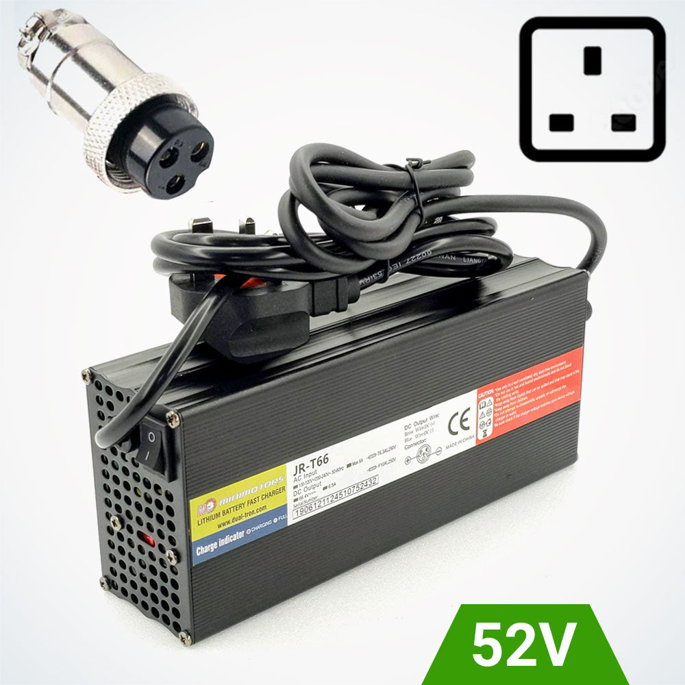 52V Fast Charger 58.1V7A GX16 UK | 03.006.00030