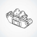 Frame Mount for Dualtron Mini, Front