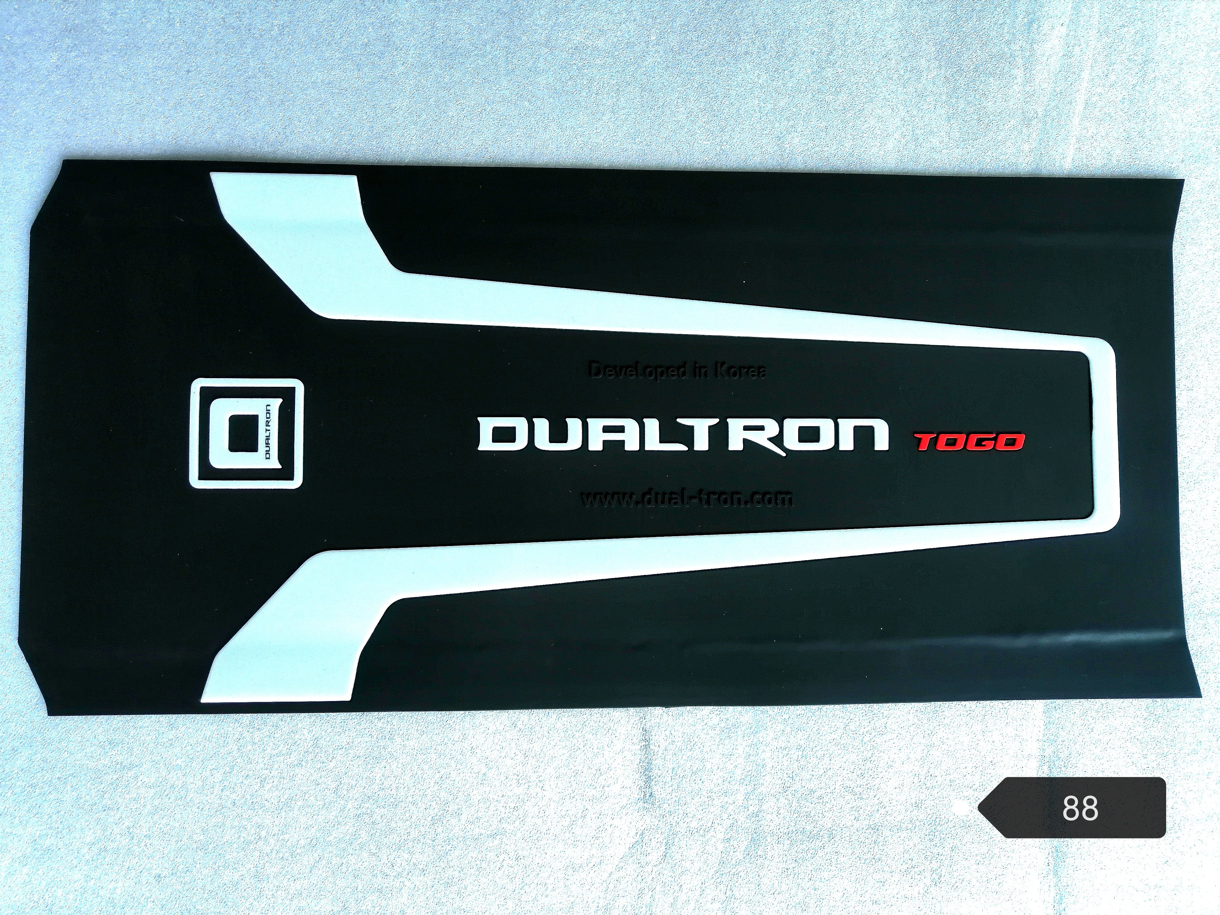 Rubber Deck Black - Dualtron Togo