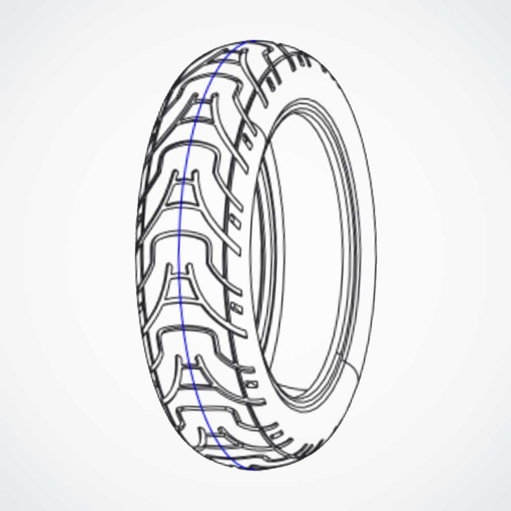 Dualtron Dolphin Tubeless Tire, Front