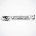 Dualtron 3 Body Left Body Side Cover, Empty