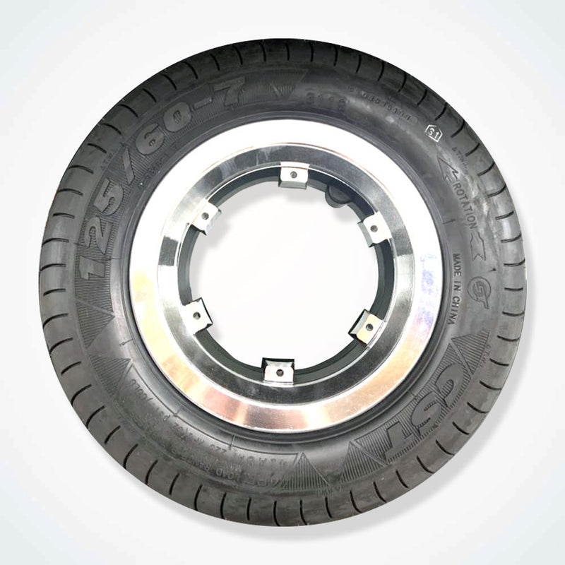 13.0" Tubeless Tyre for Dualtron X, 125/60 R7.0" Fitted