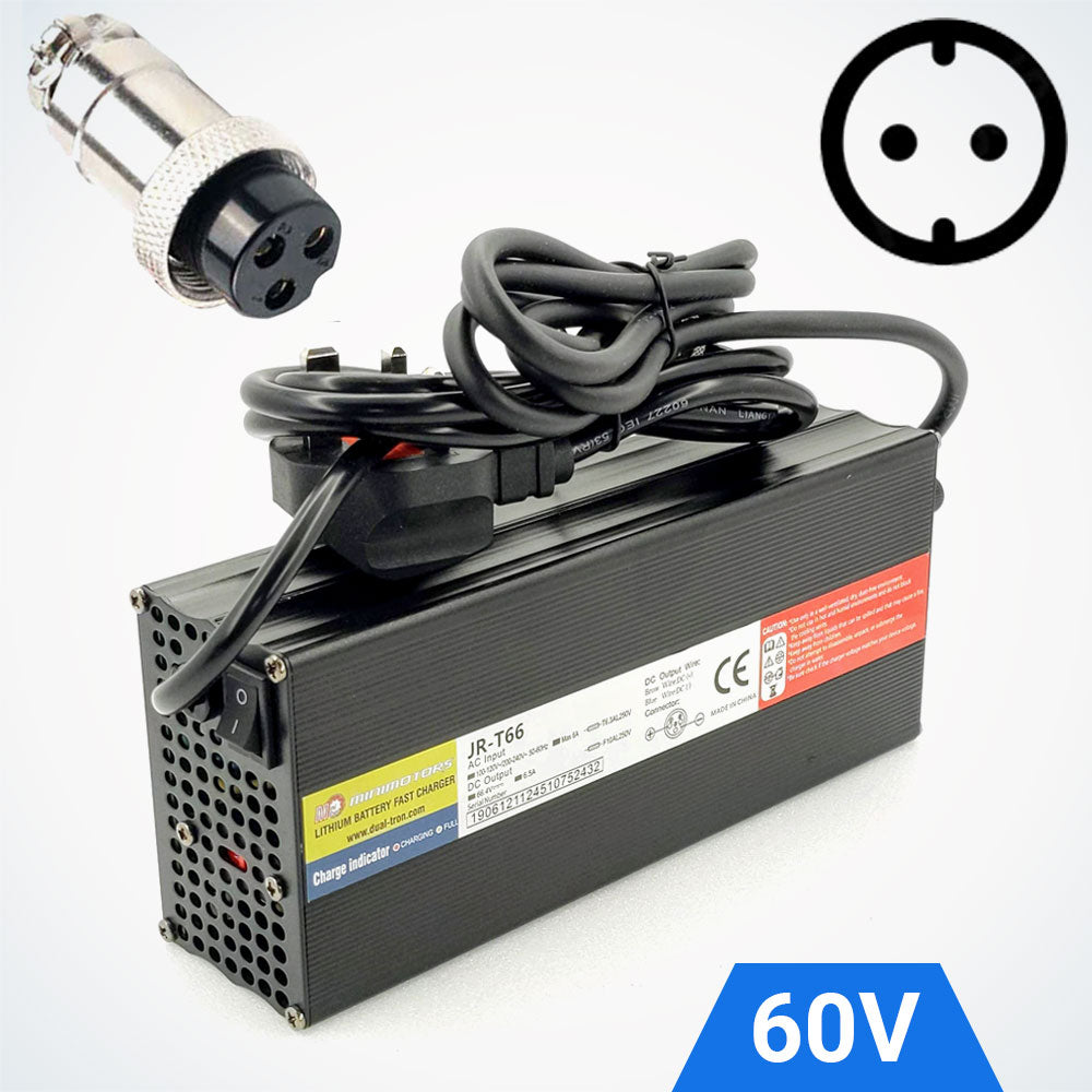 60V Fast Charger 66.4V6.5A GX16 EU | 02.219.00035