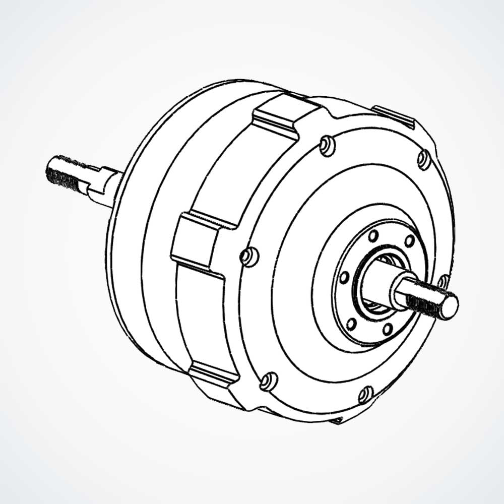 72V 4kW Electric Motor Front - Dualtron X2-UP | 02.205.00006