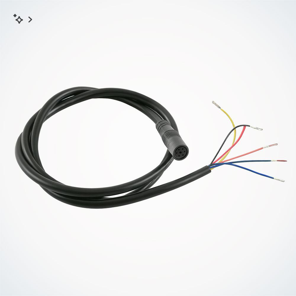 Black cable with multiple colored wires EY4 Display Cable 9 Pins | 02.217.00030