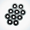 Multicoloured Deck Washers (Black)