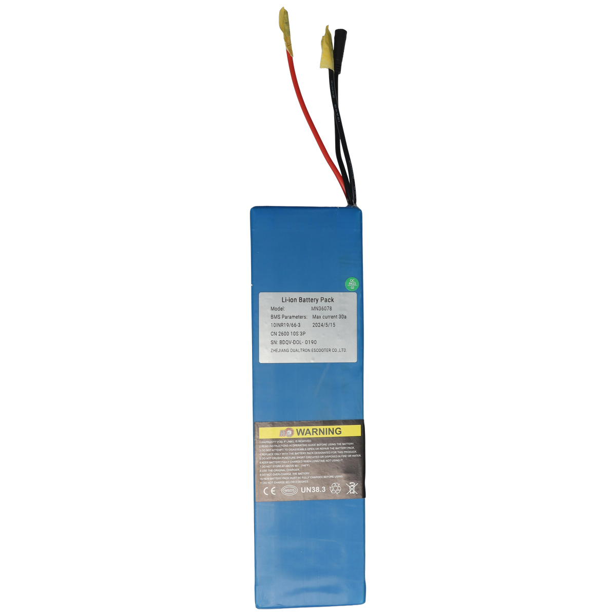Battery 36V 7.8Ah CN 18650 - Dualtron Dolphin