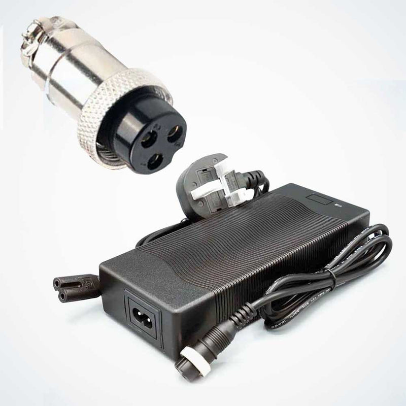 60V pomalá nabíječka Dualtron, 66,4V, 1,75A, 2kolíková zástrčka, GX16