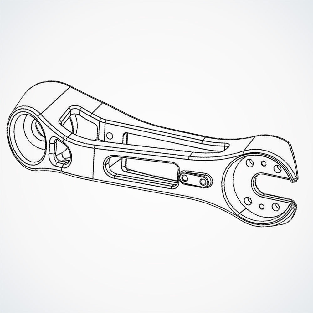 Suspension Arm - Left Side - Rear - Dualtron Storm | 02.108.00262