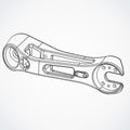 Suspension Arm - Right Side - Rear - Dualtron Storm | 02.108.00261