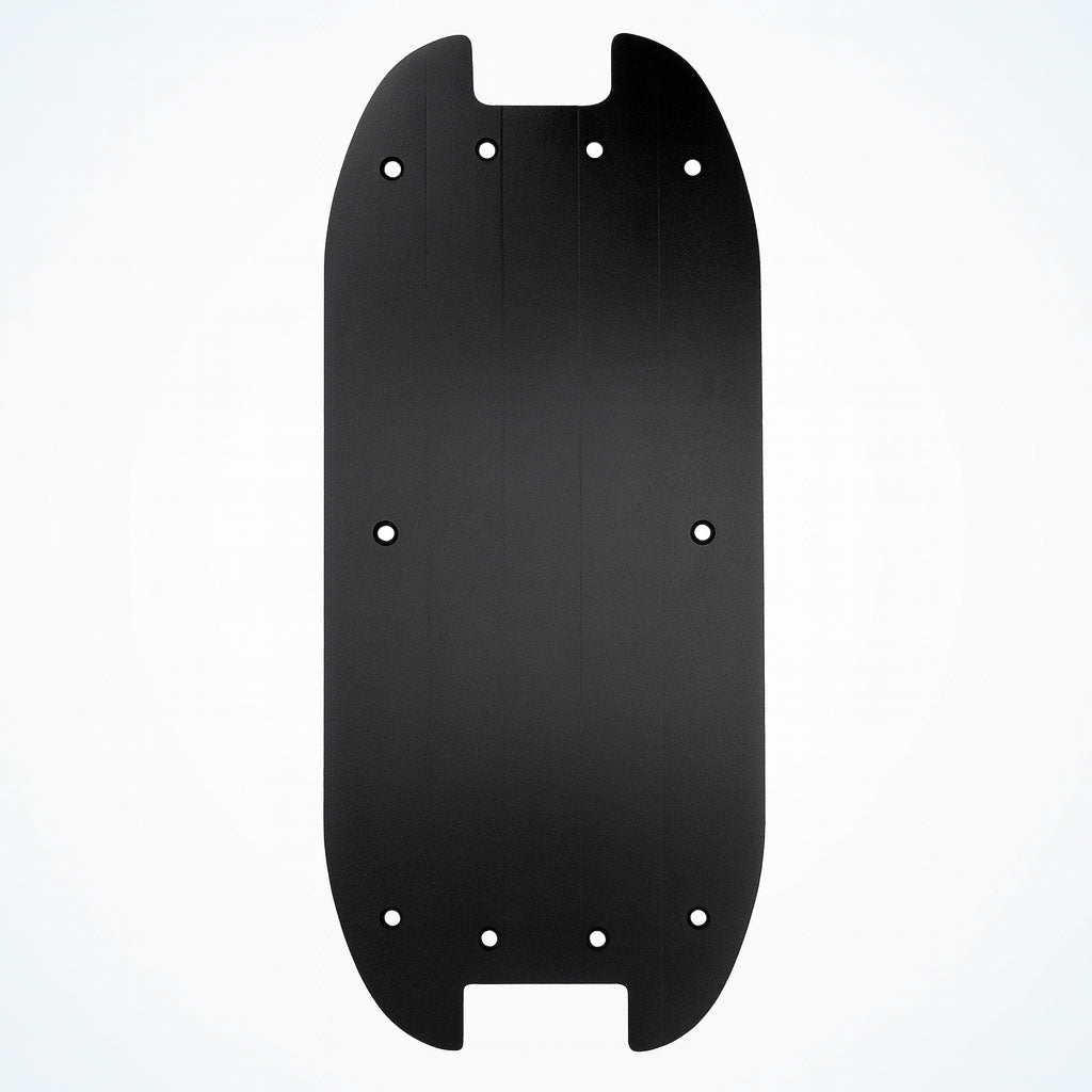 black anodized aluminium escooter deck 