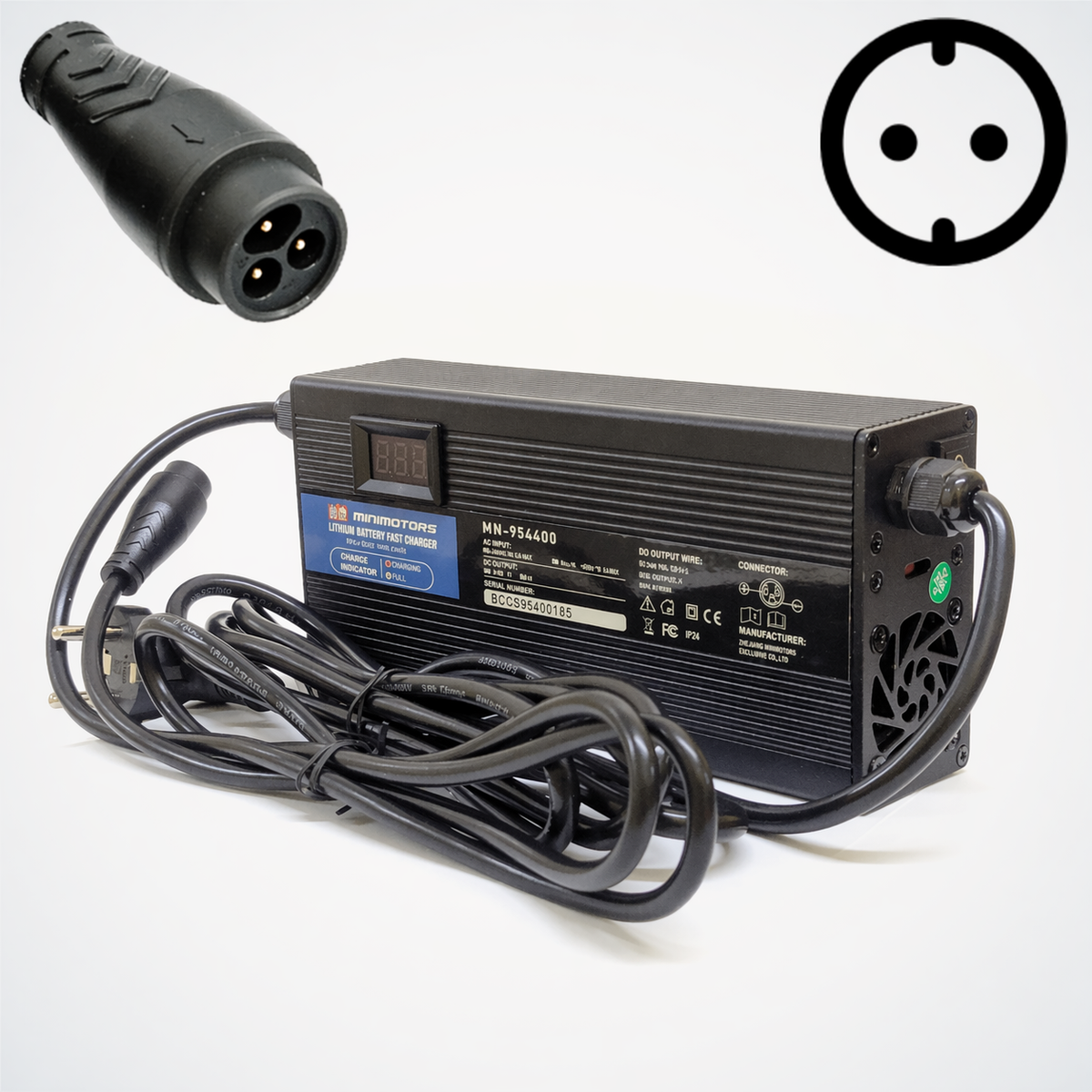84V Fast Charger 95.4V4A LP16 EU DISPLAY | 02.219.00032