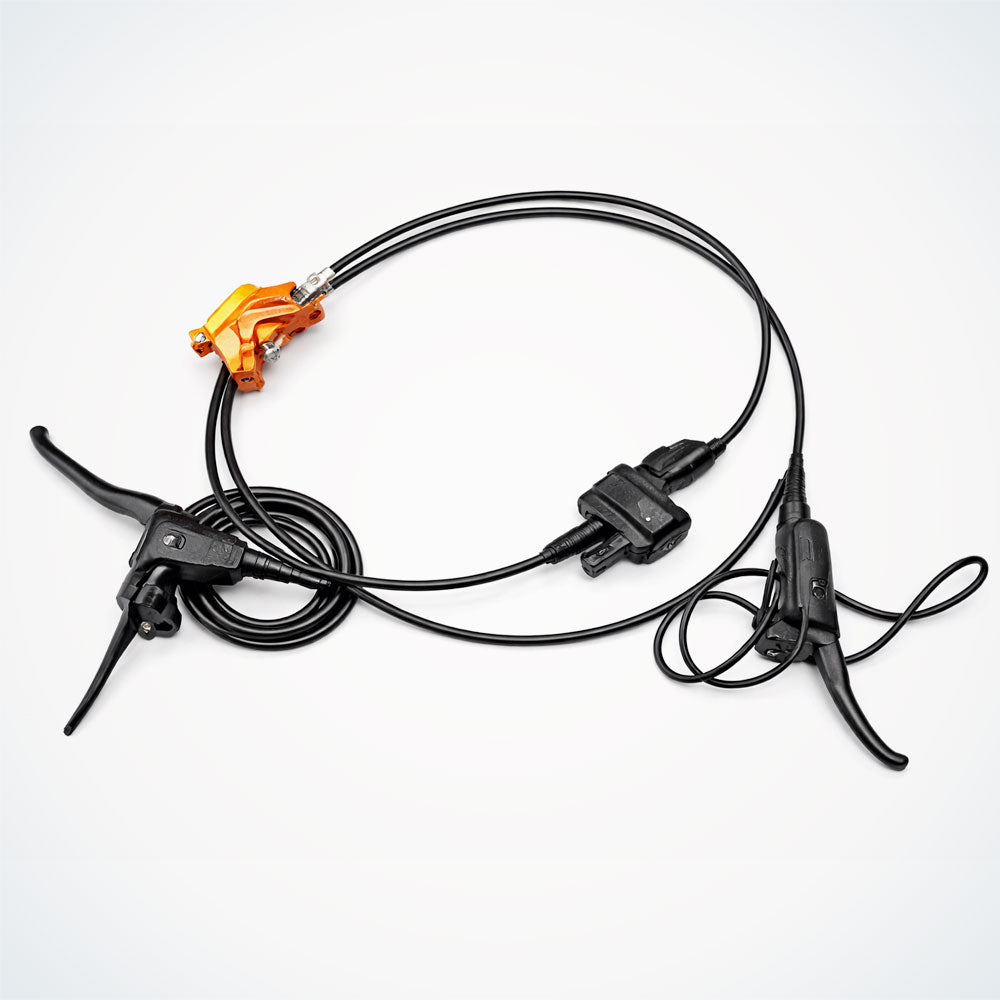 Hydraulic Brake Set - 4 Piston - Left Lever + Right Lever + Front Caliper - NUTT - Dualtron Sonic Alien |  03.013.00383