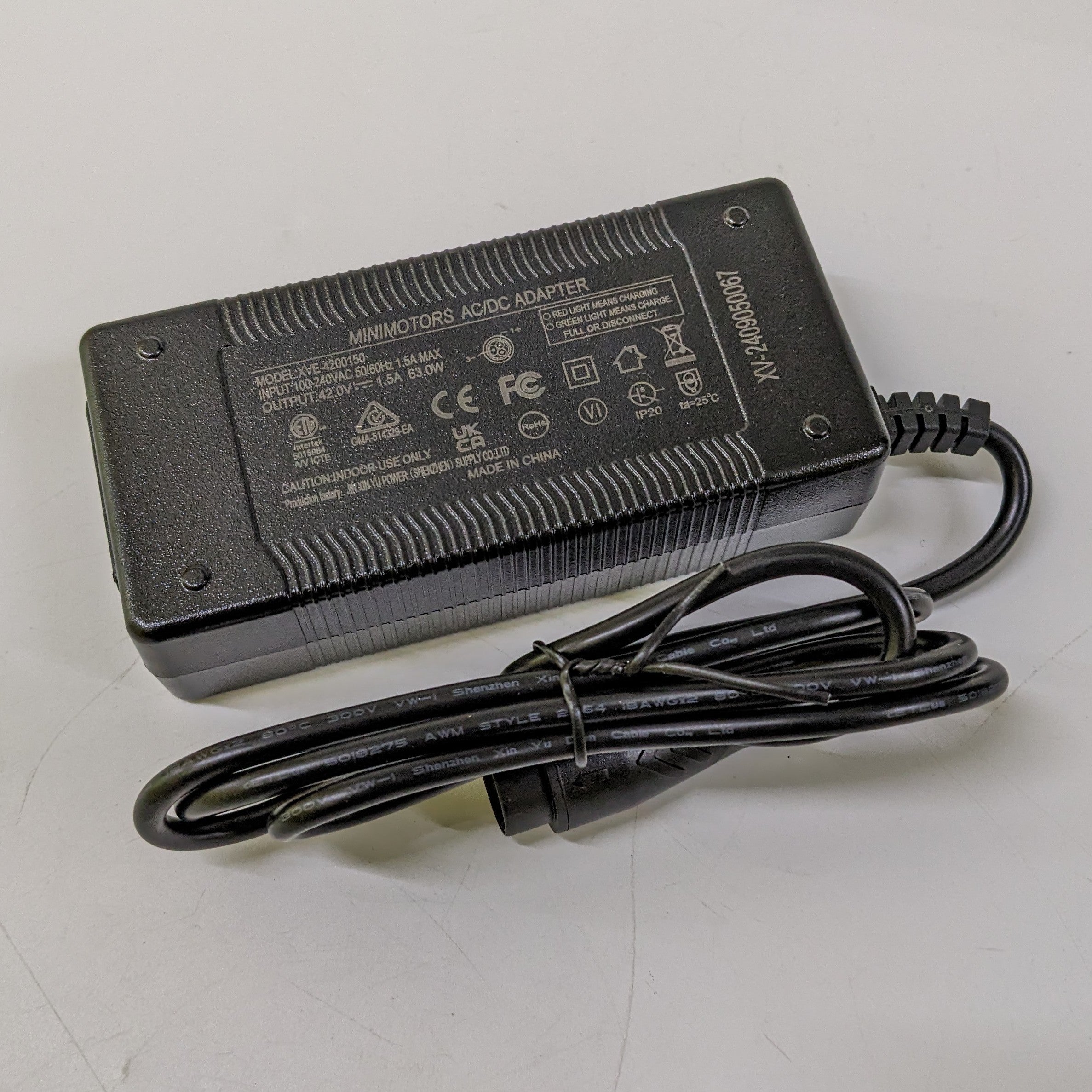 36V Minimotors Charger (42V 1.5A) (LP16) (220V)