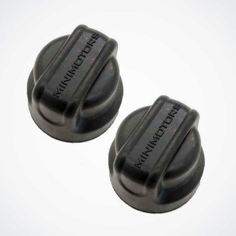 M12 Black Rubber Wheel Nut Caps for Dualtron, No Hole
