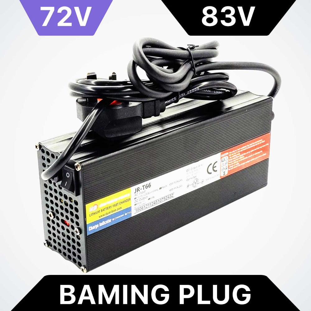 72V 5A Fast Charger for Dualtron, 83V Max, Baming Plug