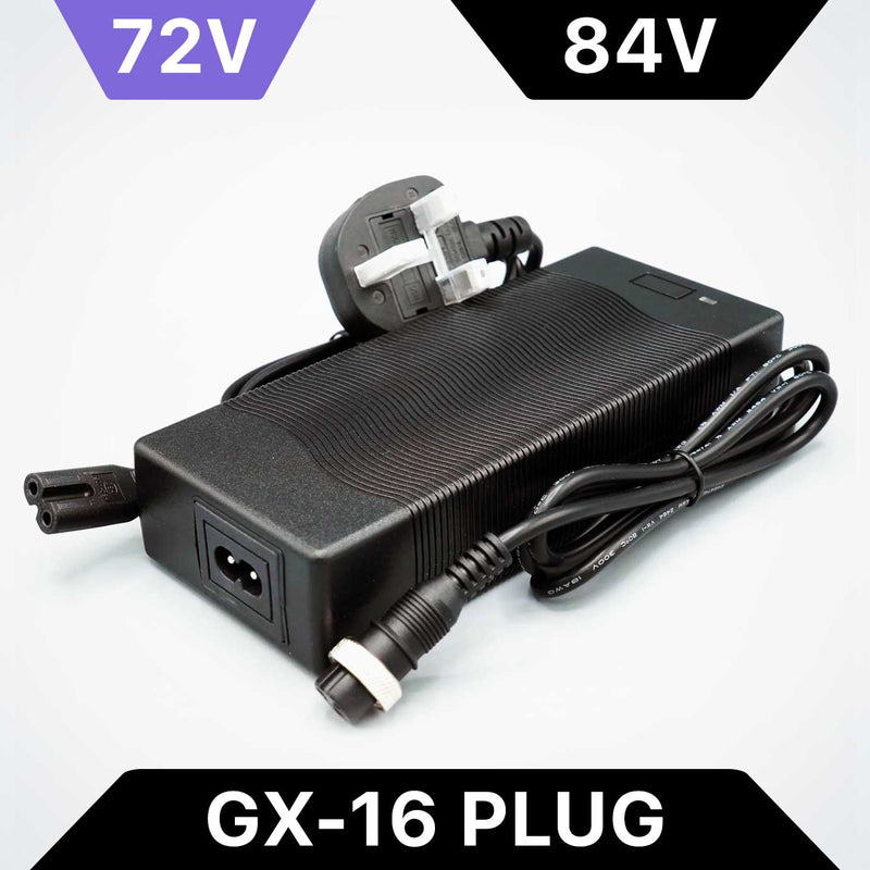 72V Slow Charger for Dualtron, 84V, 1.4A, 3 Pin Plug, GX16