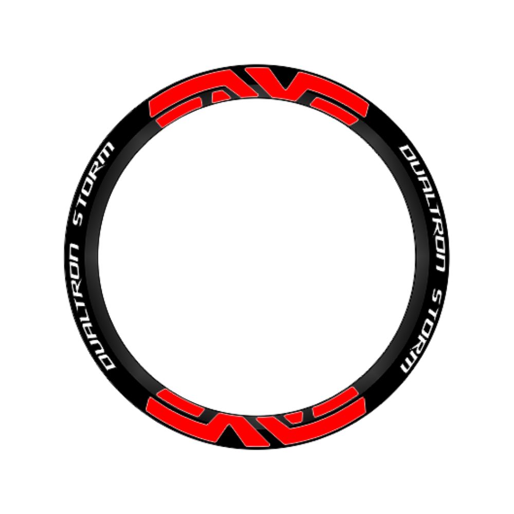 Rim Stickers for Dualtron Thunder, Reflective, Red