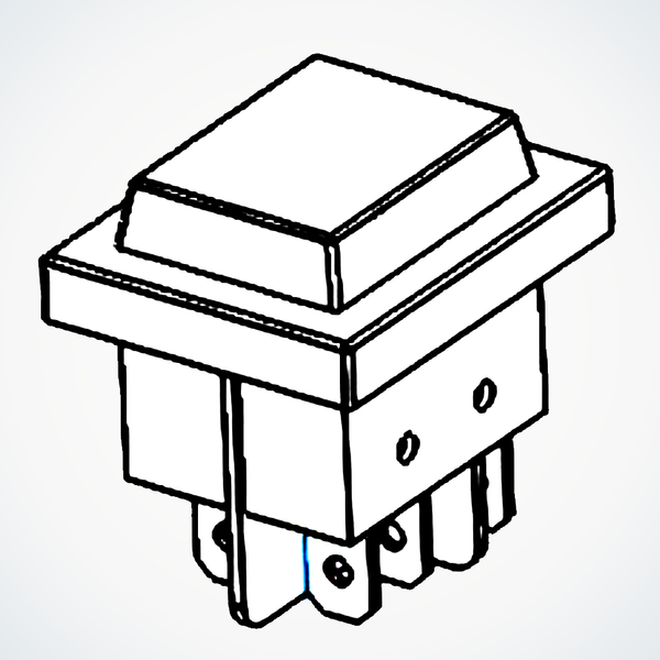 Switch (Hexagonal Waterproof Switch) 50A (Dualtron Thunder 2) used also in Dualtron Thunder 2 Motor Vehicle Power & Electrical Systems 